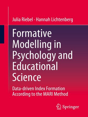 cover image of Formative Modelling in Psychology and Educational Science